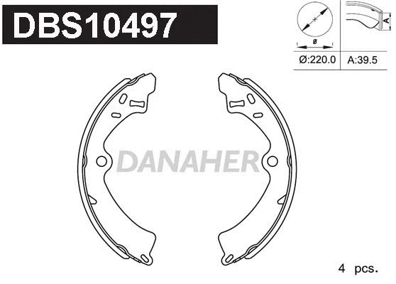 Brake Shoe Set (DBS10497)