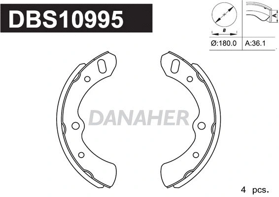 Brake Shoe Set (DBS10995)