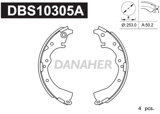 Brake Shoe Set (DBS10305A)