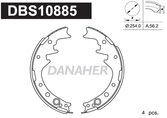 Brake Shoe Set (DBS10885)