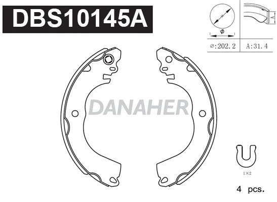 Brake Shoe Set (DBS10145A)