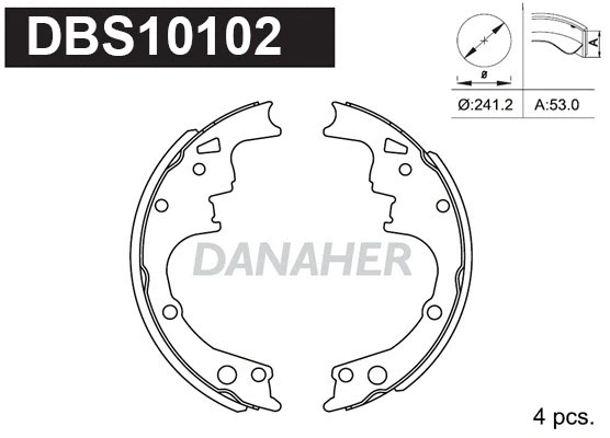Brake Shoe Set (DBS10102)