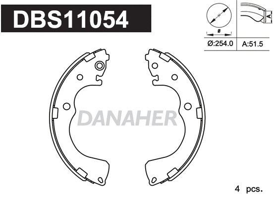 Brake Shoe Set (DBS11054)