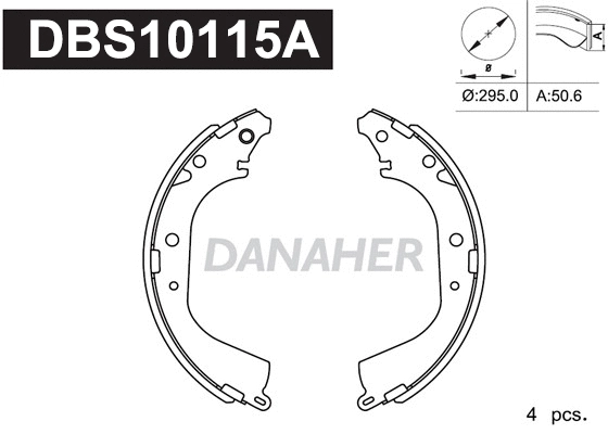 Brake Shoe Set (DBS10115A)