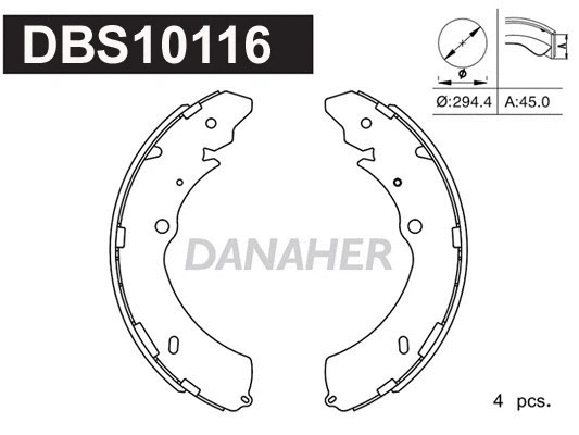 Brake Shoe Set (DBS10116)