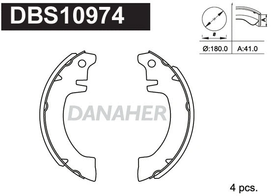 Brake Shoe Set (DBS10974)