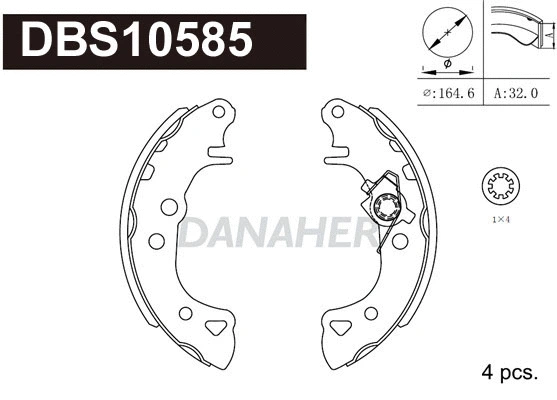 Brake Shoe Set (DBS10585)