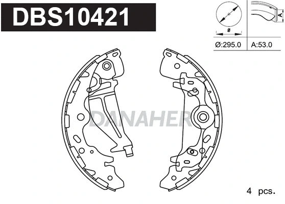 Brake Shoe Set (DBS10421)