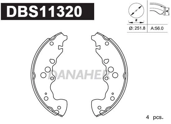 Brake Shoe Set (DBS11320)