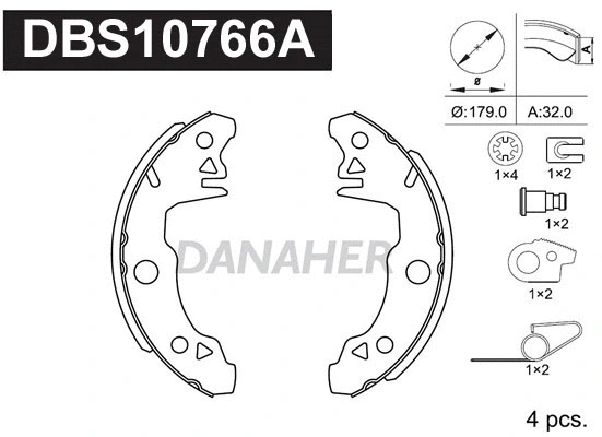 Brake Shoe Set (DBS10766A)