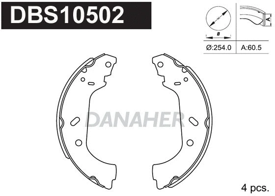 Brake Shoe Set (DBS10502)