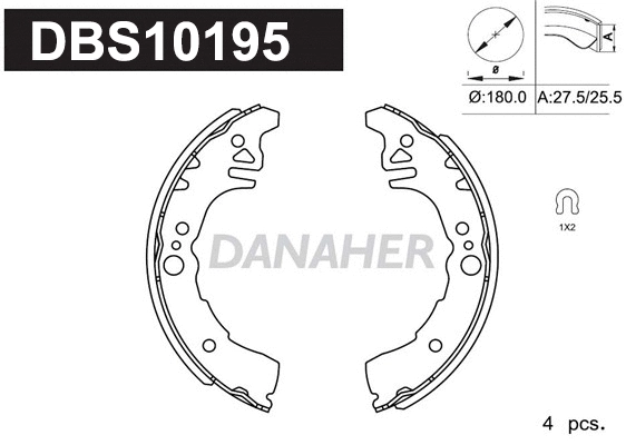Brake Shoe Set (DBS10195)