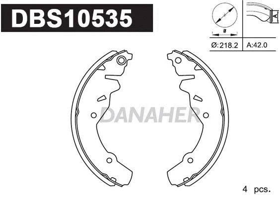 Brake Shoe Set (DBS10535)