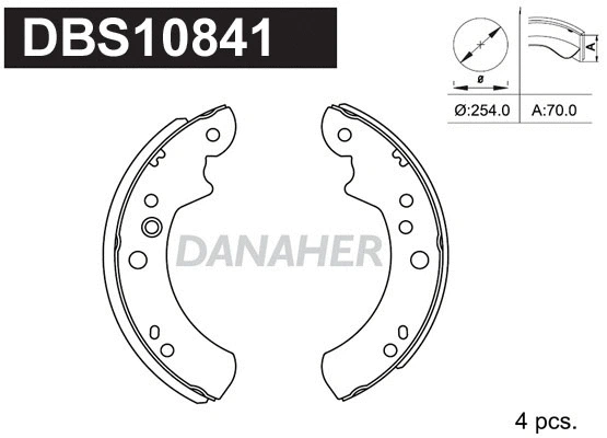 Brake Shoe Set (DBS10841)