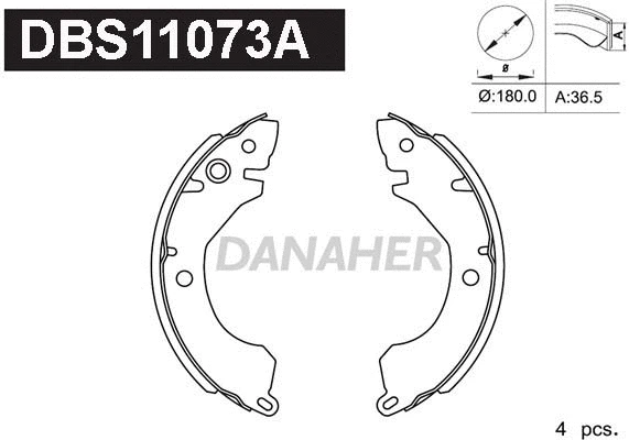 Brake Shoe Set (DBS11073A)