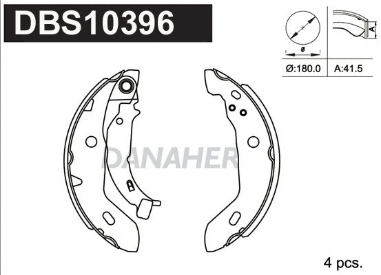 Brake Shoe Set (DBS10396)