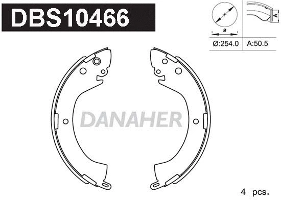 Brake Shoe Set (DBS10466)