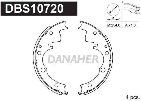Brake Shoe Set (DBS10720)