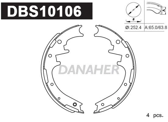Brake Shoe Set (DBS10106)