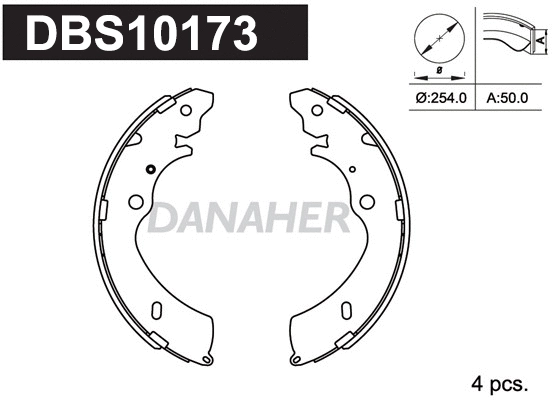 Brake Shoe Set (DBS10173)