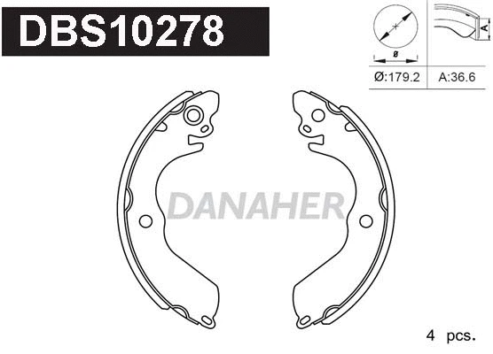 Brake Shoe Set (DBS10278)