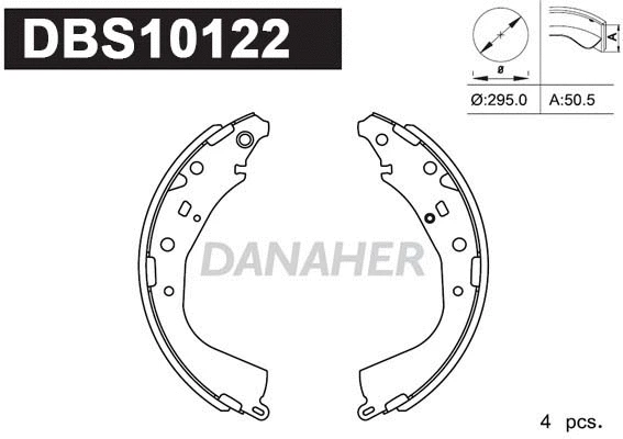 Brake Shoe Set (DBS10122)