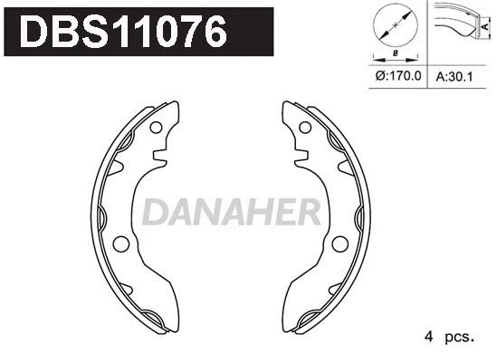 Brake Shoe Set (DBS11076)
