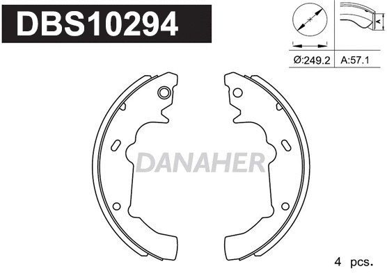 Brake Shoe Set (DBS10294)