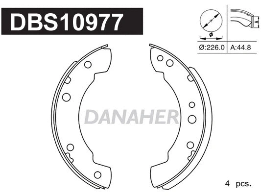 Brake Shoe Set (DBS10977)