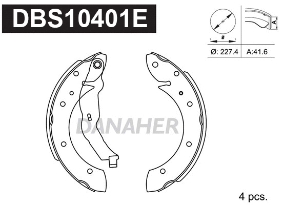 Brake Shoe Set (DBS10401E)
