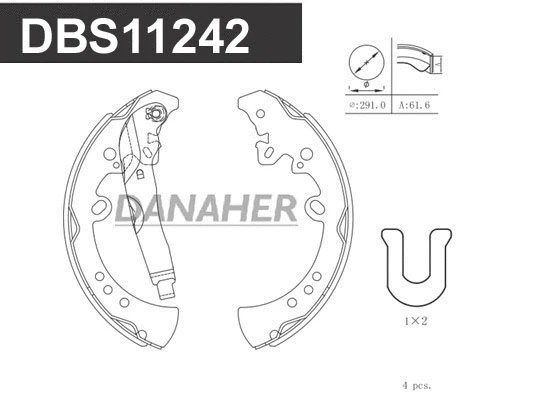 Brake Shoe Set (DBS11242)