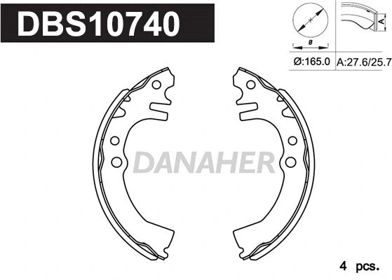 Brake Shoe Set (DBS10740)