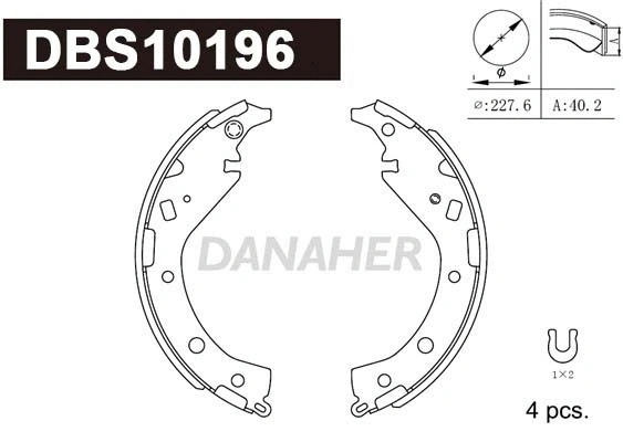 Brake Shoe Set (DBS10196)