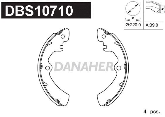 Brake Shoe Set (DBS10710)