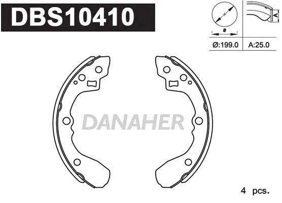 Brake Shoe Set (DBS10410)