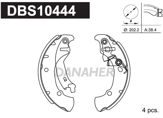 Brake Shoe Set (DBS10444)