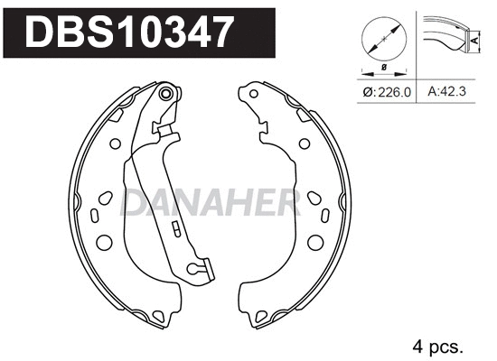 Brake Shoe Set (DBS10347)