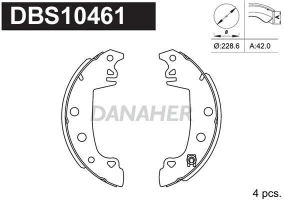 Brake Shoe Set (DBS10461)