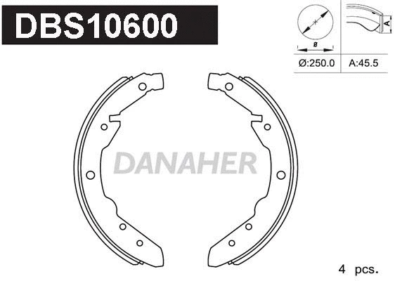 Brake Shoe Set (DBS10600)