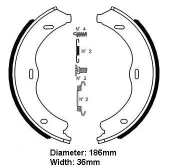 Brake Shoe Set (DBS11143A)