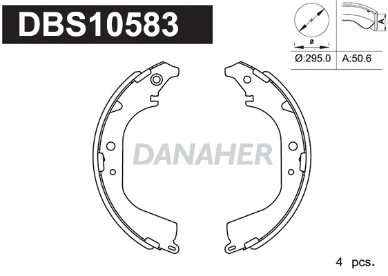 Brake Shoe Set (DBS10583)