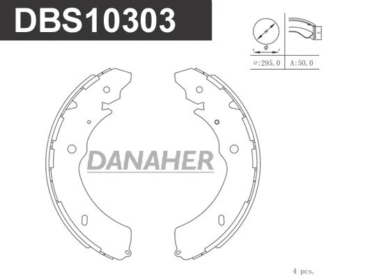 Brake Shoe Set (DBS10303)