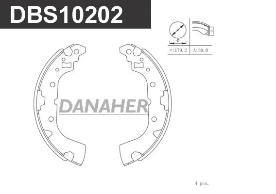 Brake Shoe Set (DBS10202)