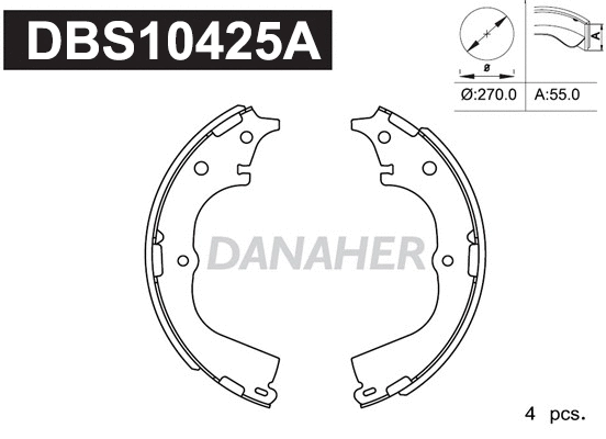 Brake Shoe Set (DBS10425A)