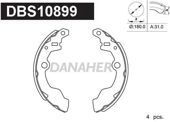 Brake Shoe Set (DBS10899)