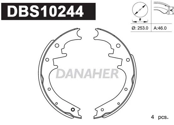 Brake Shoe Set (DBS10244)