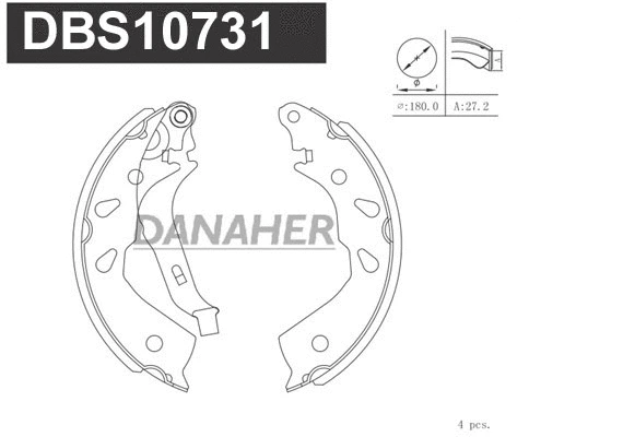 Brake Shoe Set (DBS10731)