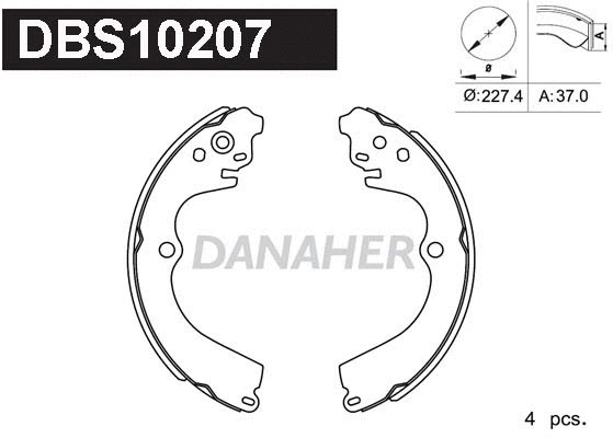 Brake Shoe Set (DBS10207)