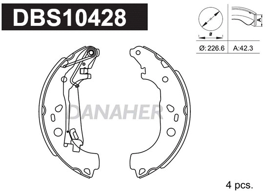 Brake Shoe Set (DBS10428)