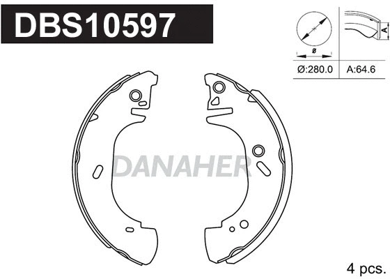Brake Shoe Set (DBS10597)